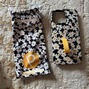 Loopy Cases iPhone 13 Pro Max case Daisies righty black bumper